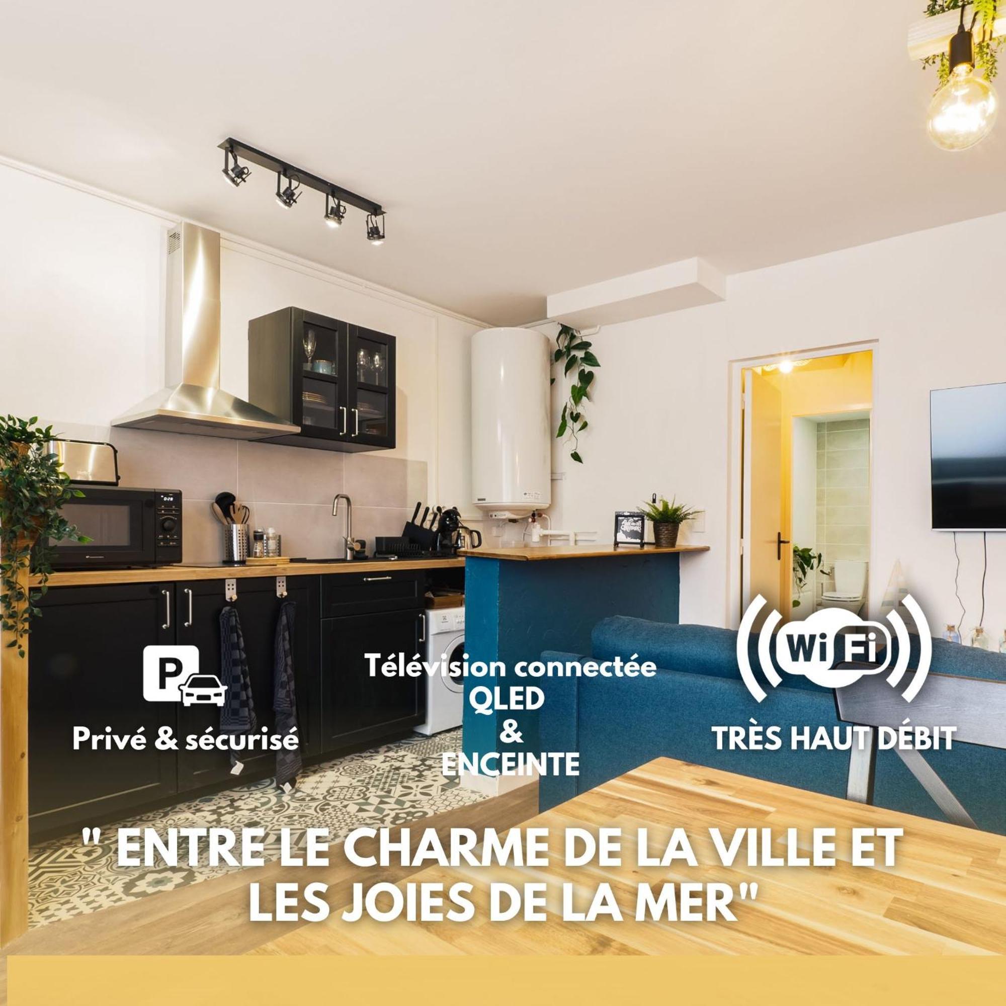 La Deferlante - Hyper Centre - Parking Prive - 300 M Plage Сен-Назер Экстерьер фото